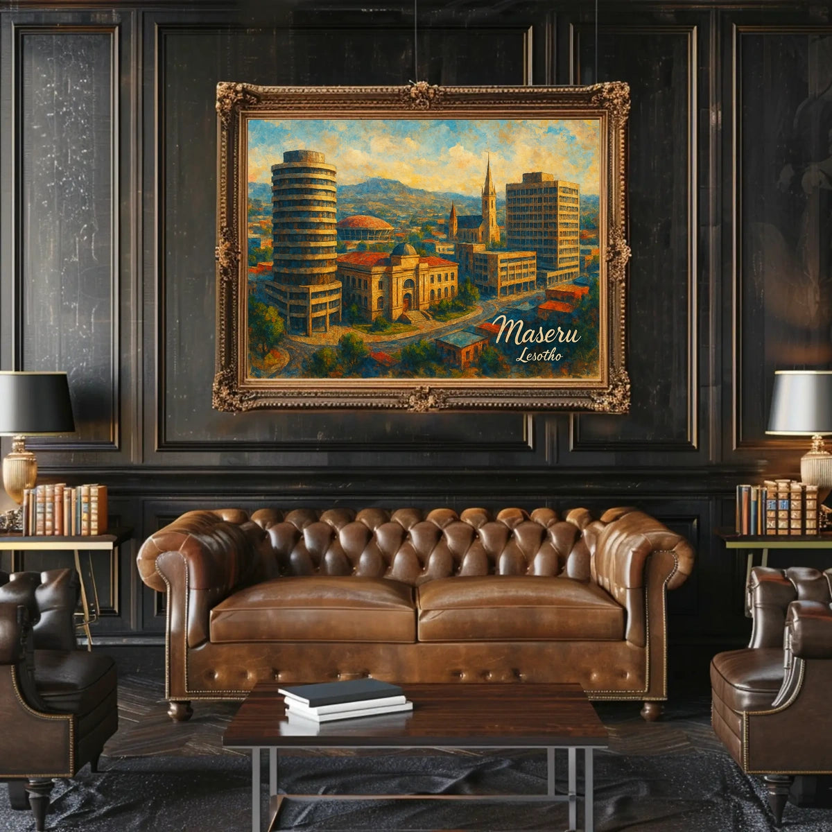 Maseru Cityscape Wanderlust Photography Realism Poster