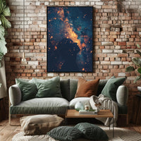 Cosmic Contemplation Art Print Poster for Home Decor PosterGoat