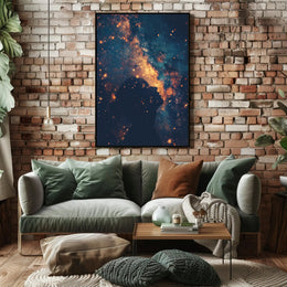 Cosmic Contemplation Art Print Poster for Home Decor PosterGoat