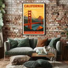 California The Golden State Poster