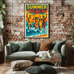 Summer Beach Vibes Poster