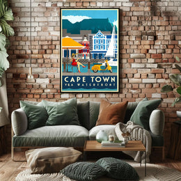 Cape Town V&A Waterfront Leisure Travel Poster PosterGoat