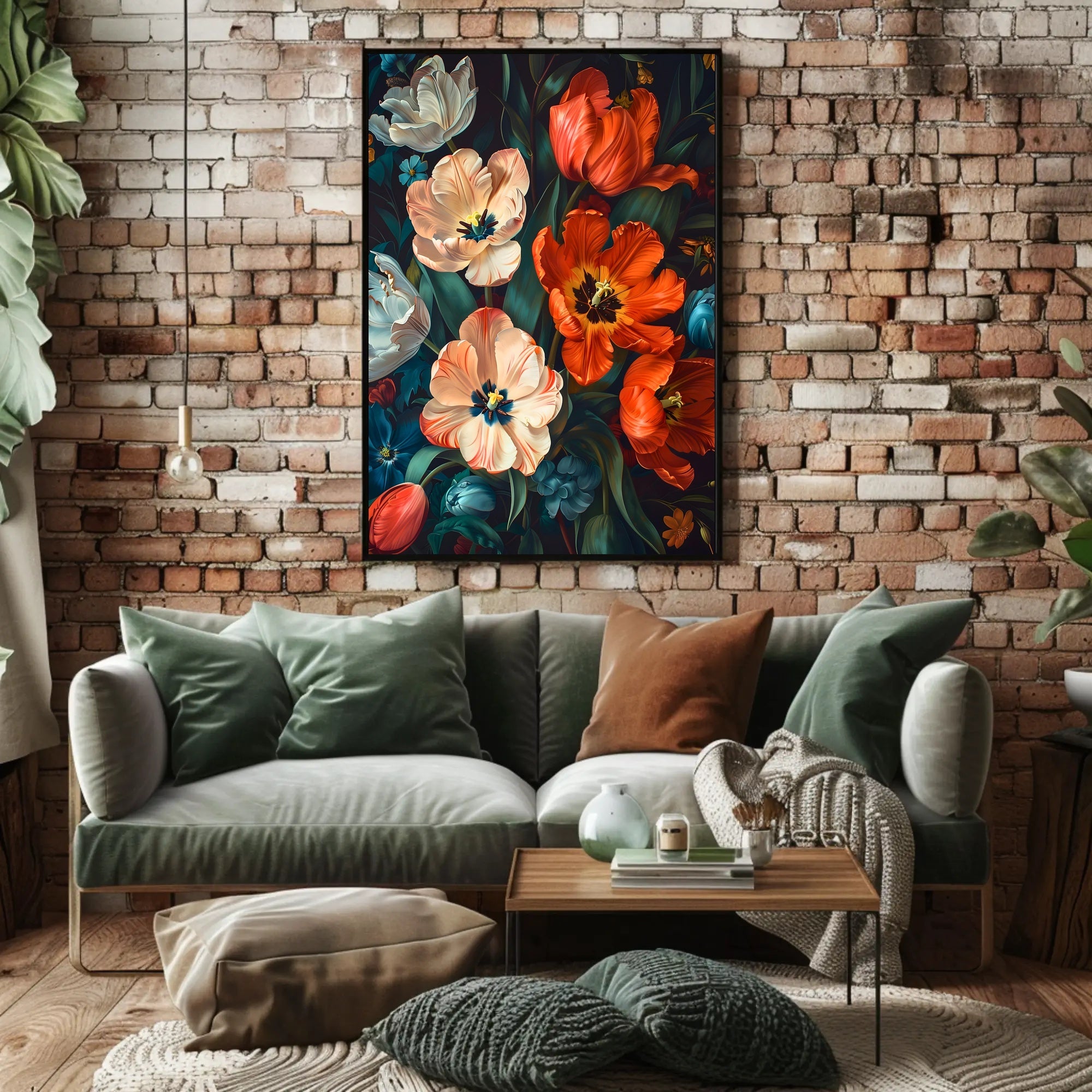 Vibrant Floral Symphony Wall Art Print