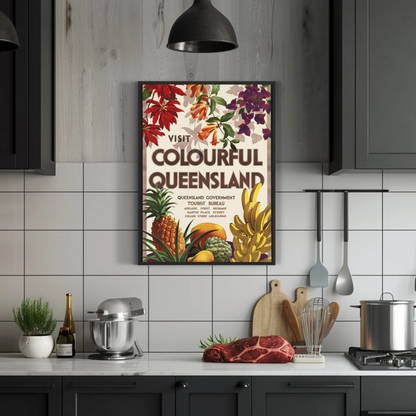 Visit Colourful Queensland Poster