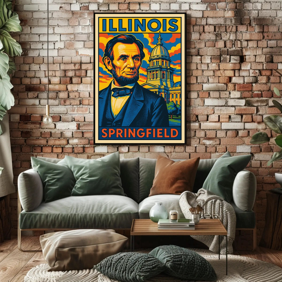 Abraham Lincoln In Springfield Poster