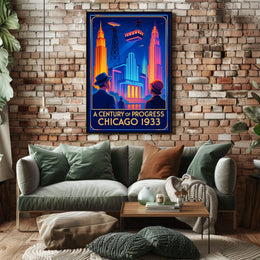 A Century of Progress Chicago 1933 Poster