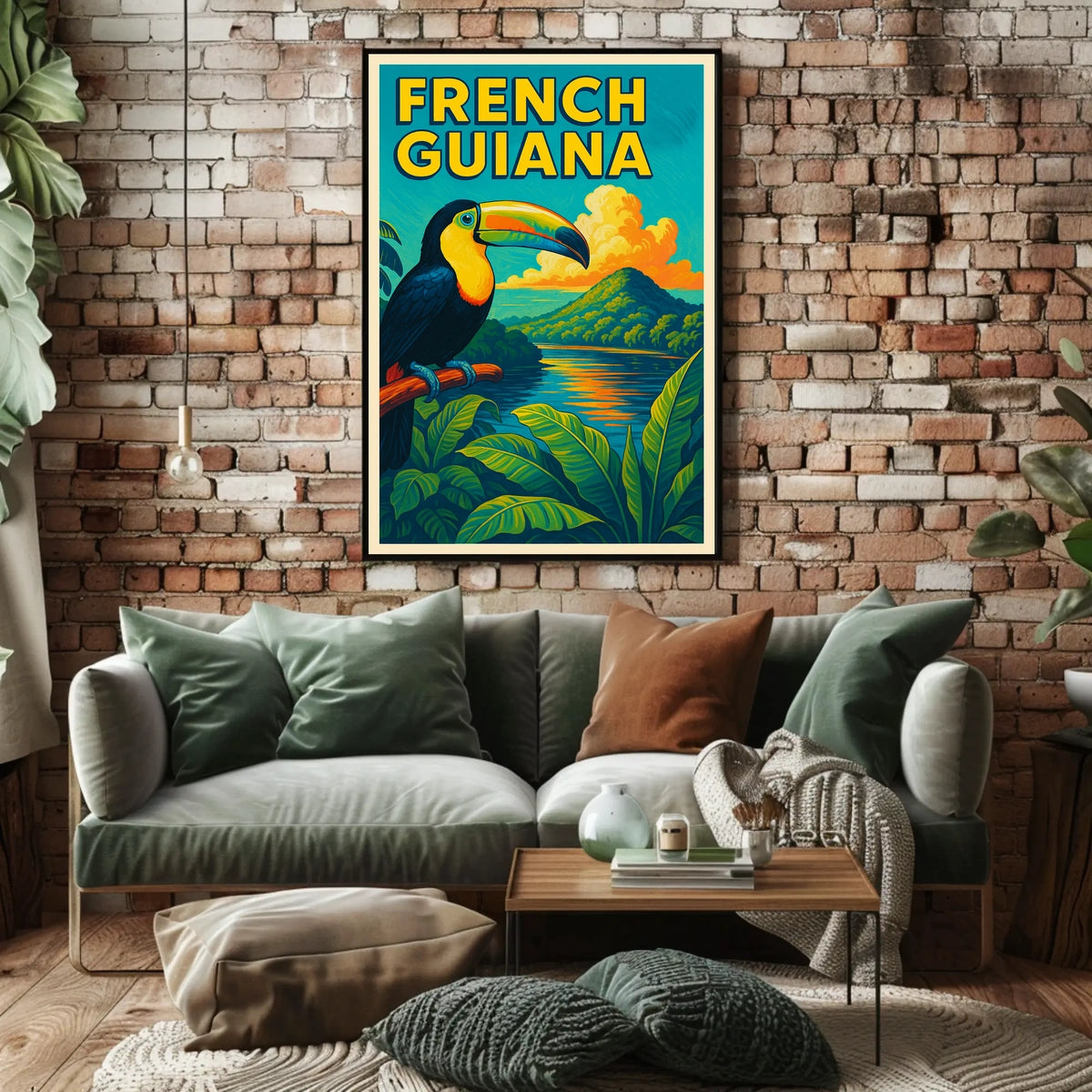 French Guiana Tropical Paradise Poster