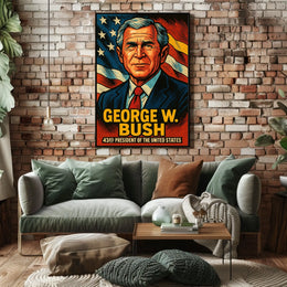 George W Bush 43Rd President Poster Wall Art Decor