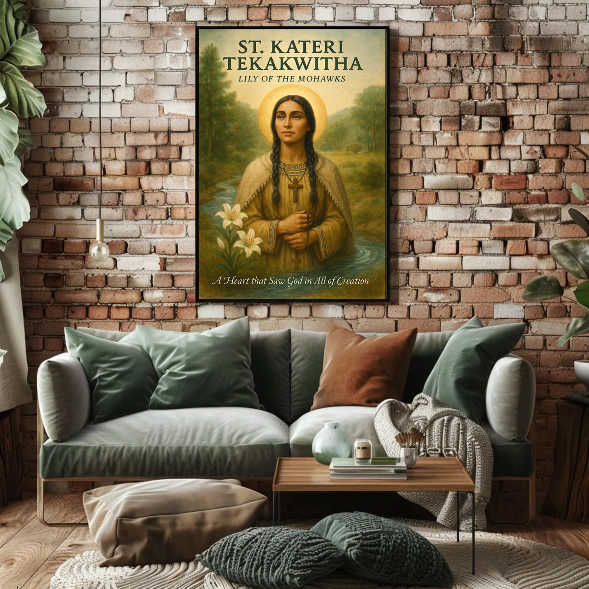 St. Kateri Tekakwitha Lily of the Mohawks Poster