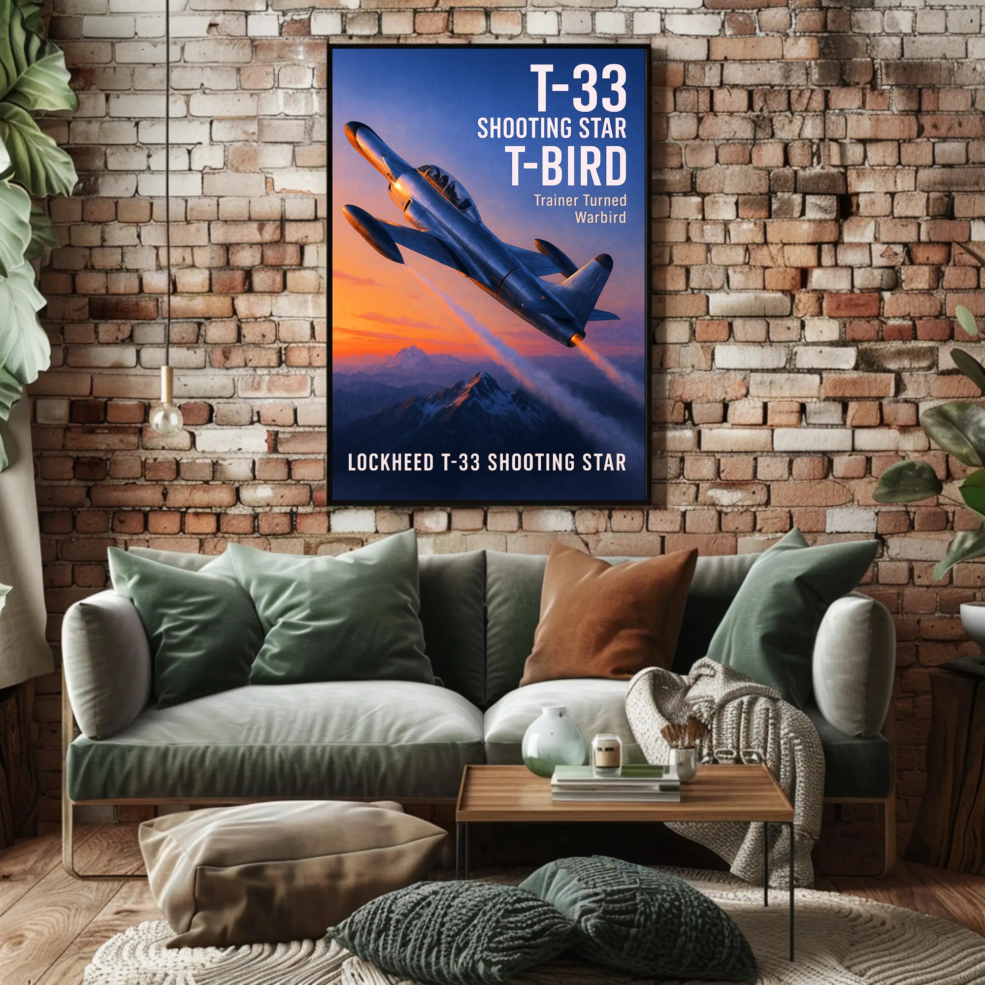 Lockheed T-33 Shooting Star Poster PosterGoat