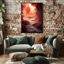 Mystical Cavern Landscape Poster