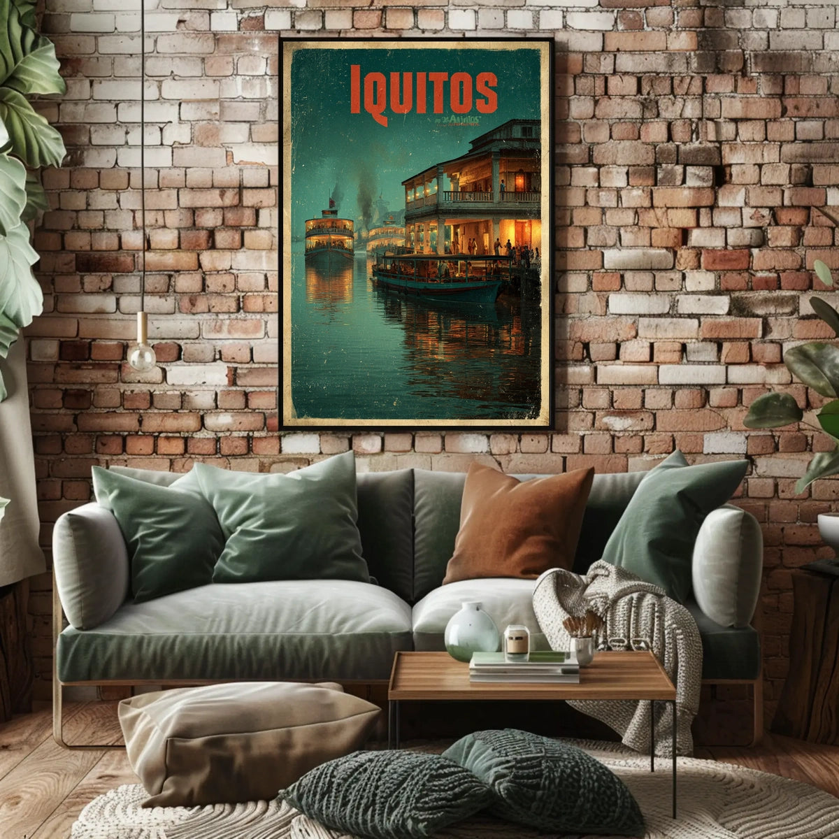 Iquitos A Glimpse of River Life Poster
