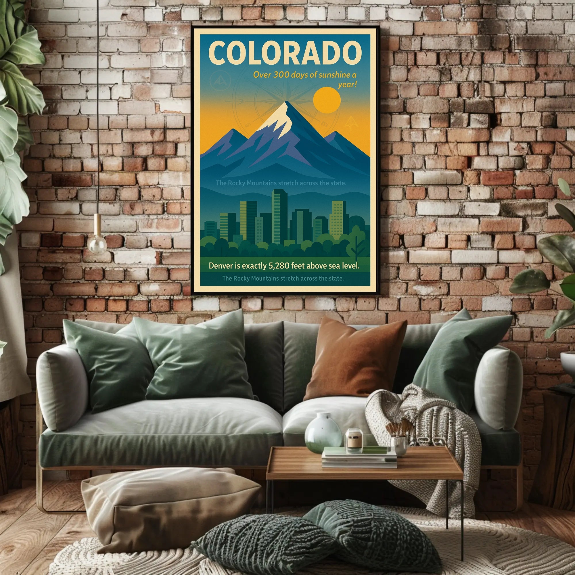 Discover Colorado Wall Art Print PosterGoat