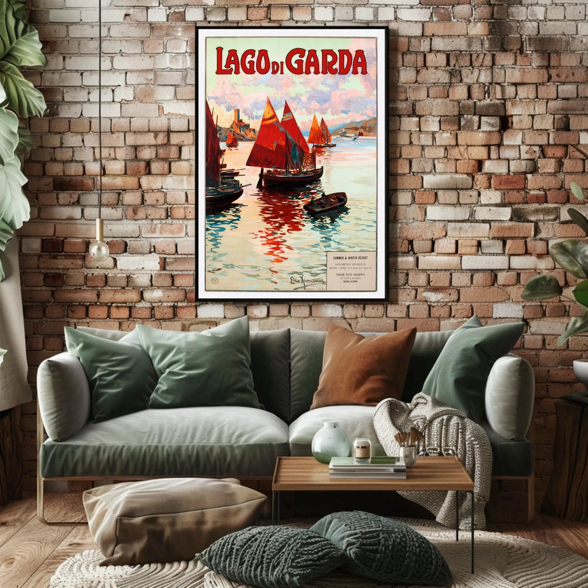 Lago Di Garda Travel Poster
