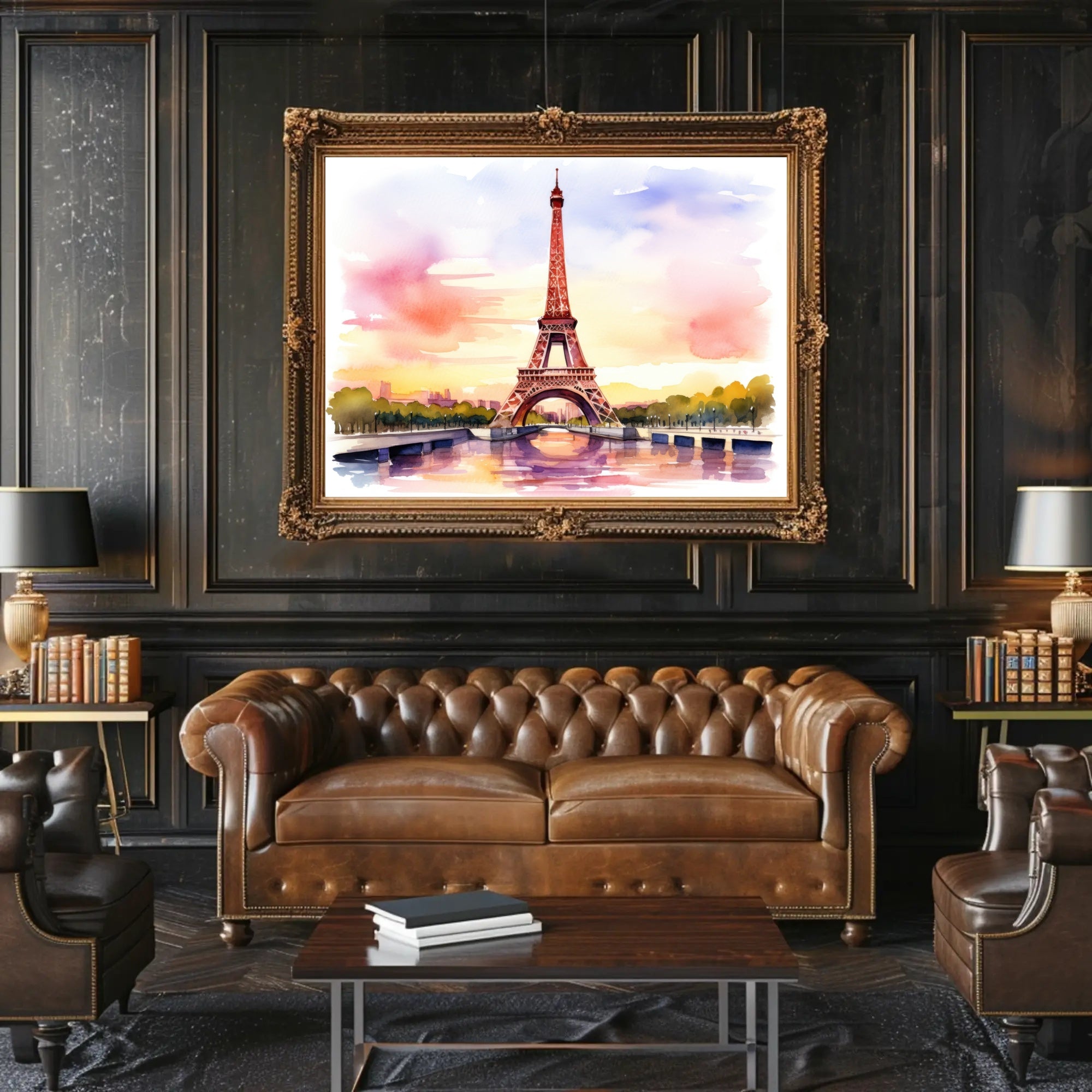 Eiffel Tower at Sunset Poster PosterGoat