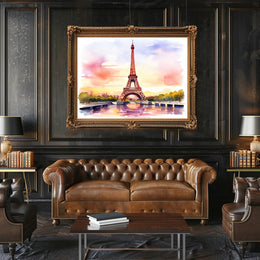Eiffel Tower at Sunset Poster PosterGoat