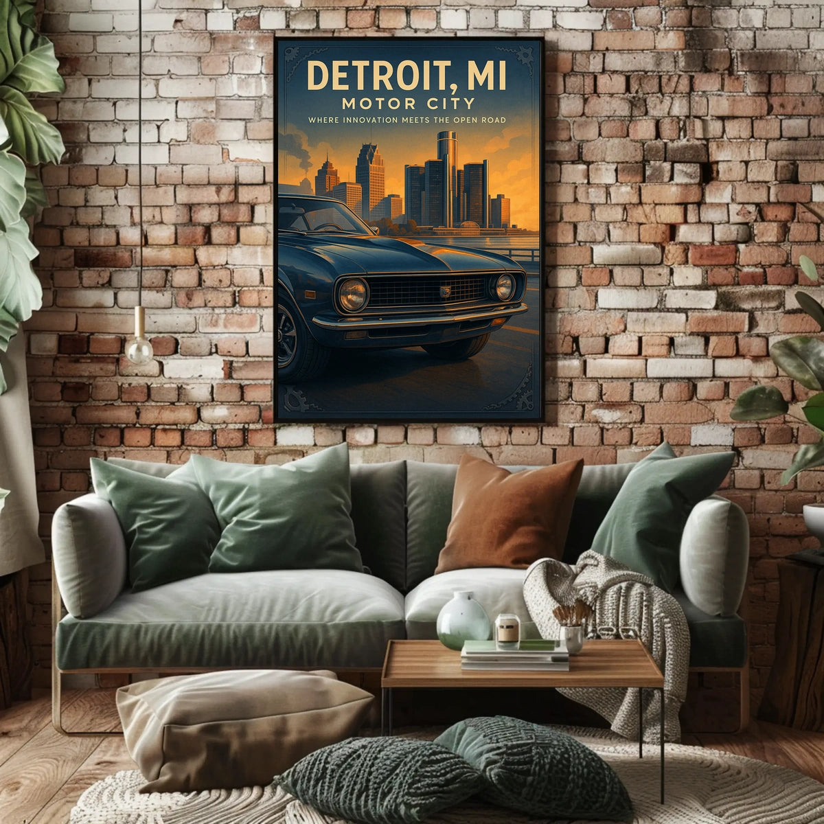 Detroit, Mi Motor City Poster