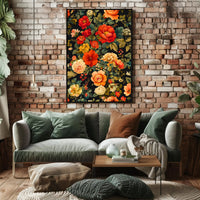 Vibrant Floral Symphony Wall Art Print