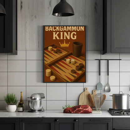 Vintage Poster Backgammon King
