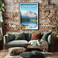 Lassen Volcanic National Park Scenic Poster Print