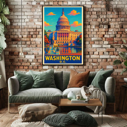 Washington D.C. Capitol Poster