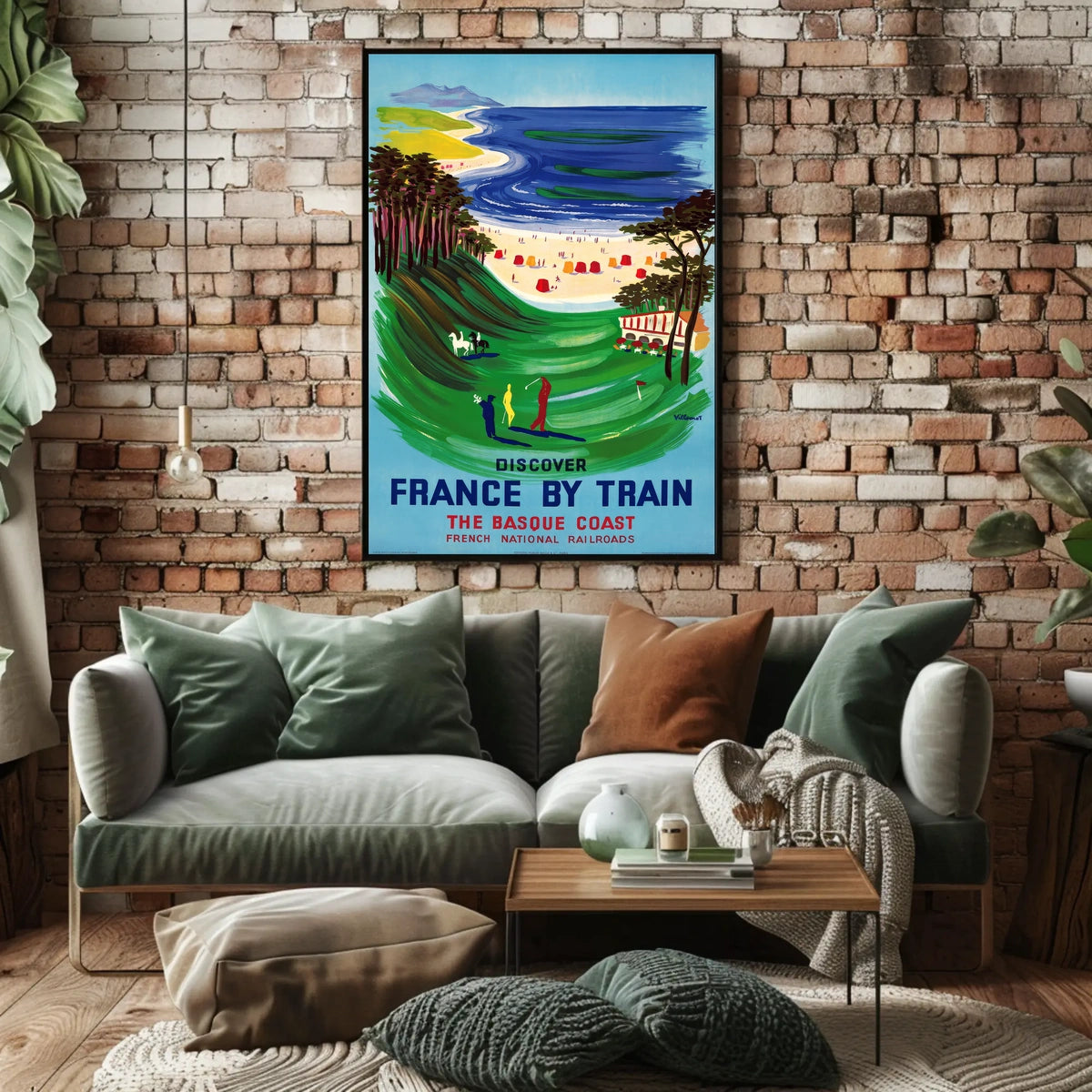Discover The Basque Coast Poster