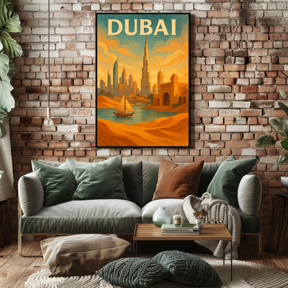Dubai Poster Fusion Tradition And Modernity For Home Decor