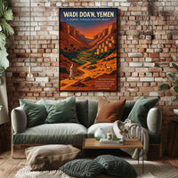 Wadi DoaN, Yemen A Journey Through Poster
