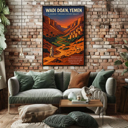 Wadi DoaN, Yemen A Journey Through Poster