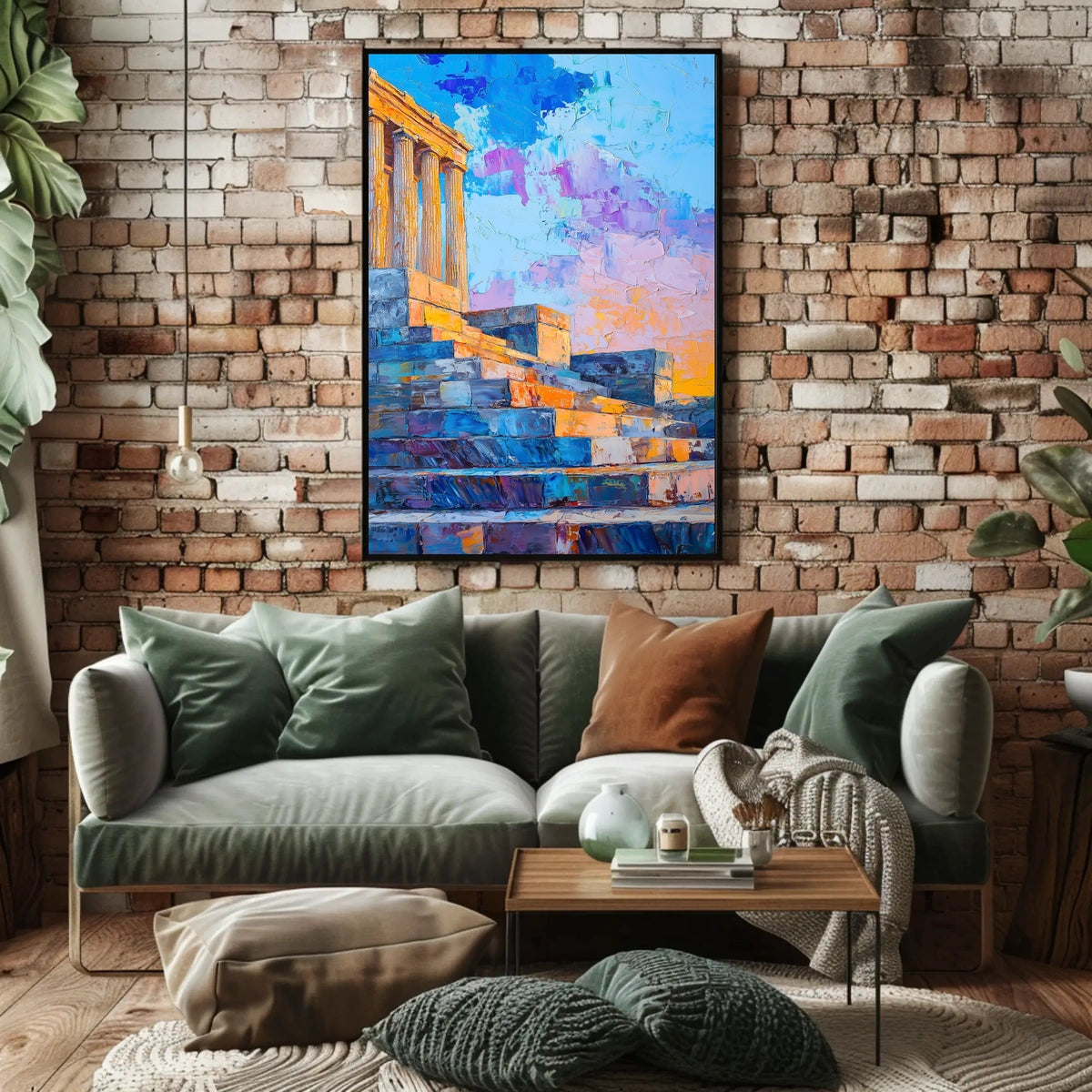 Lincoln Memorial Steps At Dusk Landmark Art Poster