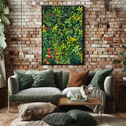 Lush Botanical Illustration Poster for Nature Lovers