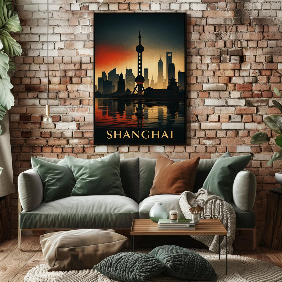 Shanghai Skyline Poster