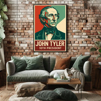 John Tyler 10th President Heritage Oil Painting Poster