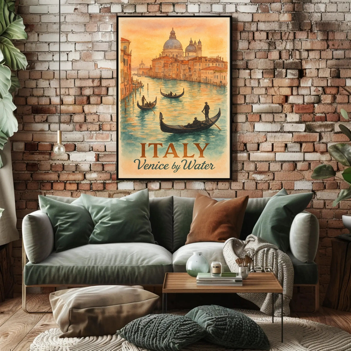 Italy Venice by Water Poster
