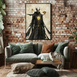 Dark Warrior Fantasy Art Poster PosterGoat