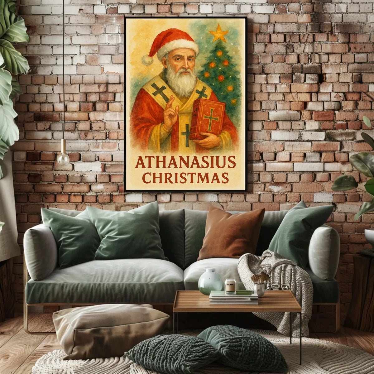 Athanasius Christmas Fusion Historical or Presidential Poster