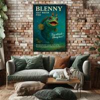 Blenny Salt Water Fish Poster