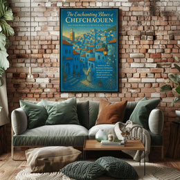 The Enchanting Blues of Chefchaouen Poster