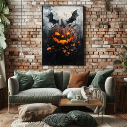 Spooky Jack-O-Lantern Poster