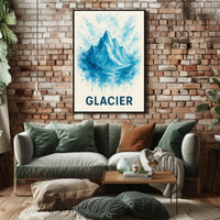 Glacier Majesty Poster