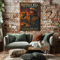 Buffalo Bill Wild West Adventure Vintage Cultural Poster