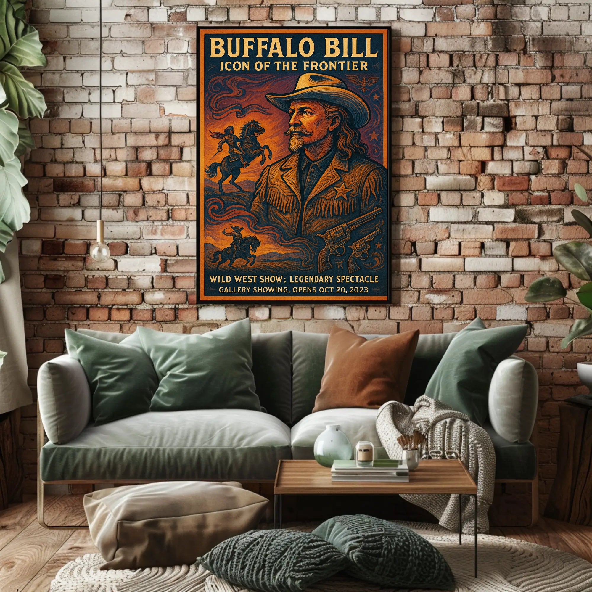 Buffalo Bill Wild West Adventure Vintage Cultural Poster
