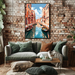 Venetian Canal Serenity Poster