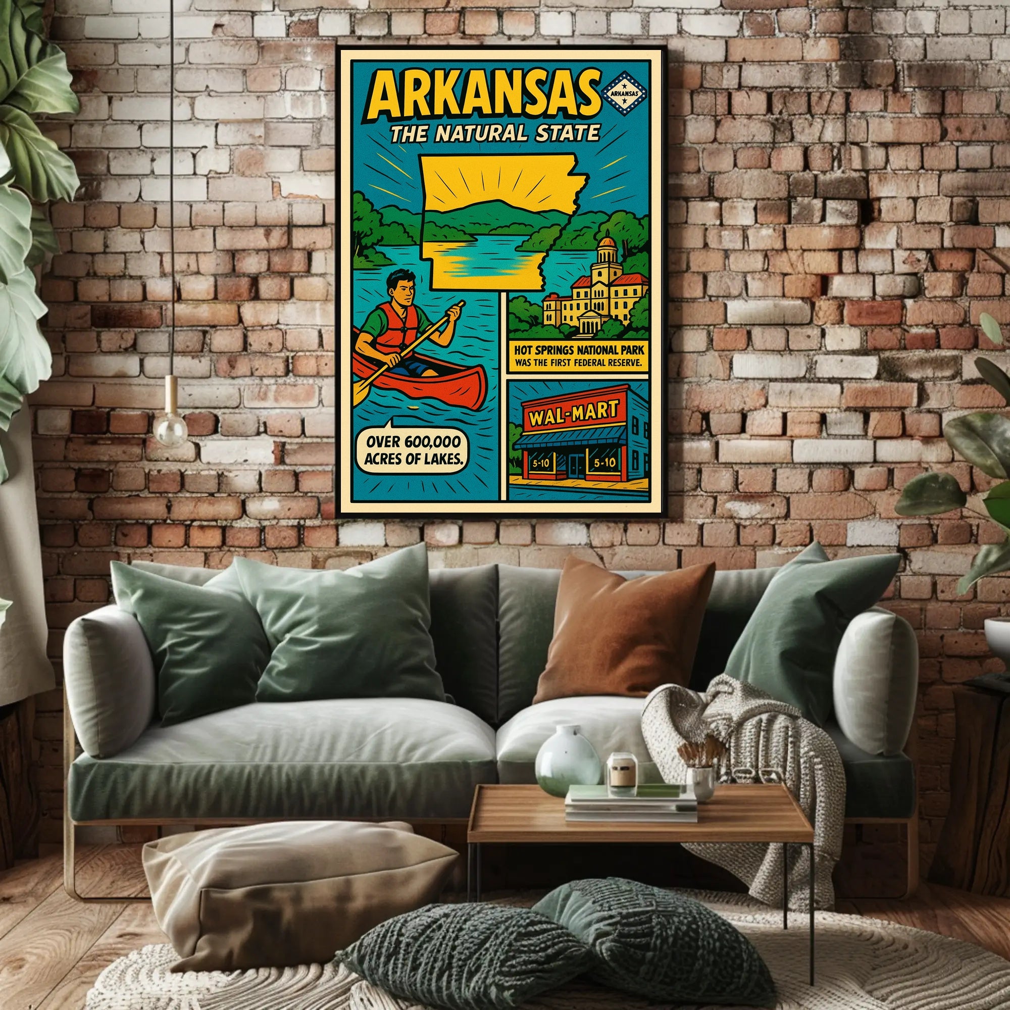Arkansas The Natural State Poster