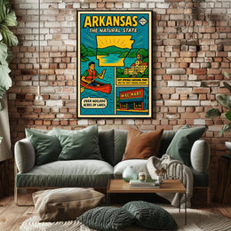 Arkansas The Natural State Poster