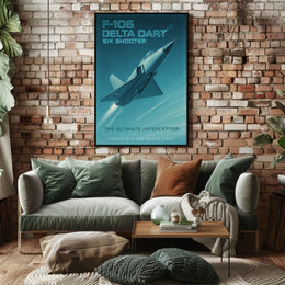 F-106 Delta Dart Flight Art Poster