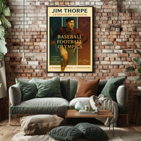 Jim Thorpe Icon of Athletic Excellence Poster