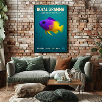 Royal Gramma A Jewel of the Reef Poster PosterGoat