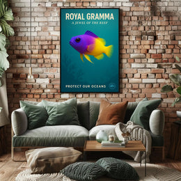 Royal Gramma A Jewel of the Reef Poster PosterGoat