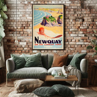 Newquay On The Cornish Coast Poster